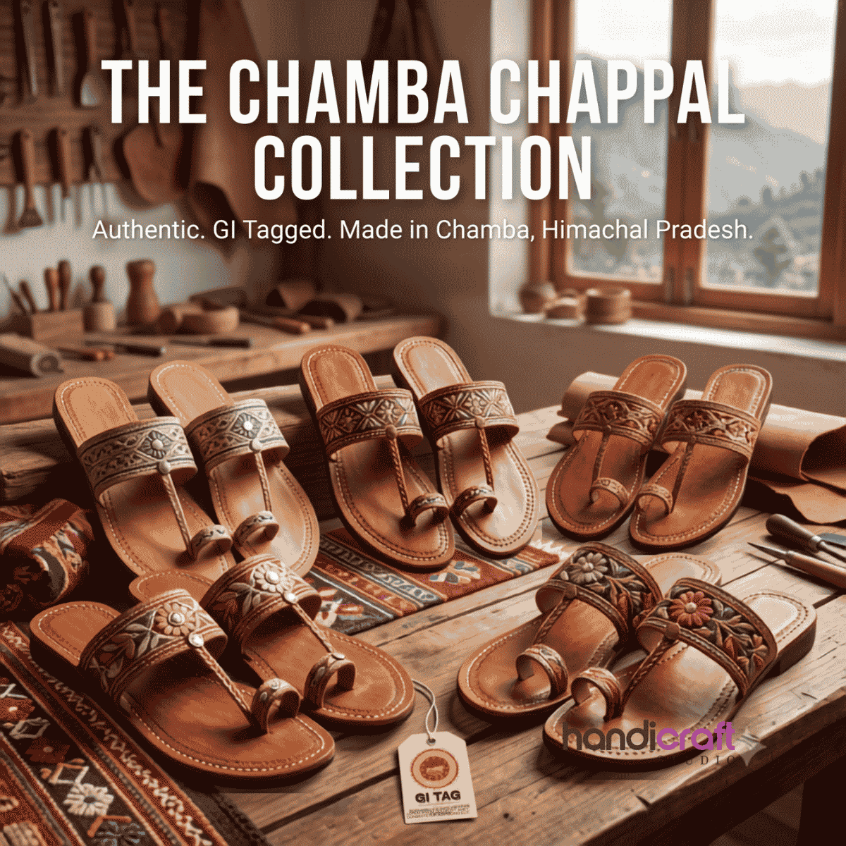 Buy Authentic Chamba Chappal - GI Tag Himachali Art