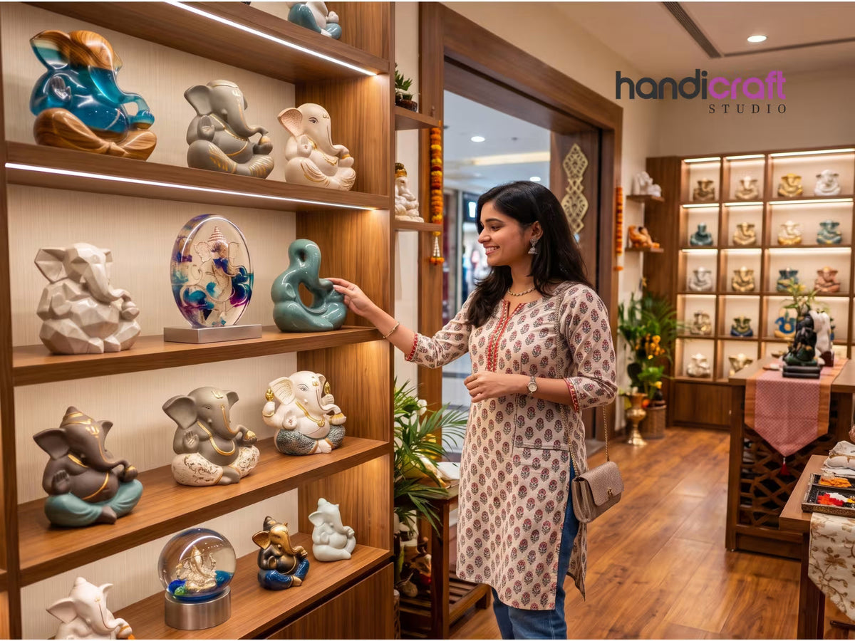 Modern Ganesh Idol for Home Decor & Shrine Corners