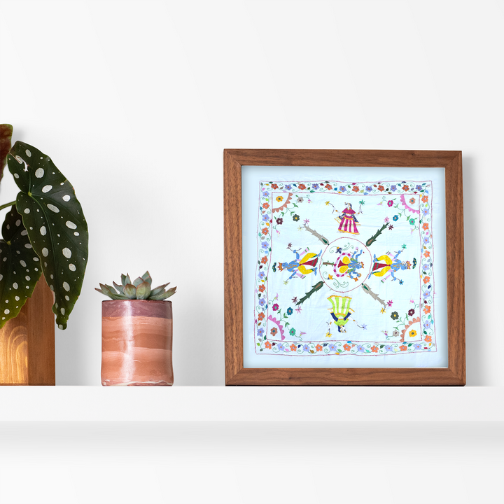 Raas Mandal Chamba Rumal Handicraft Embroidery