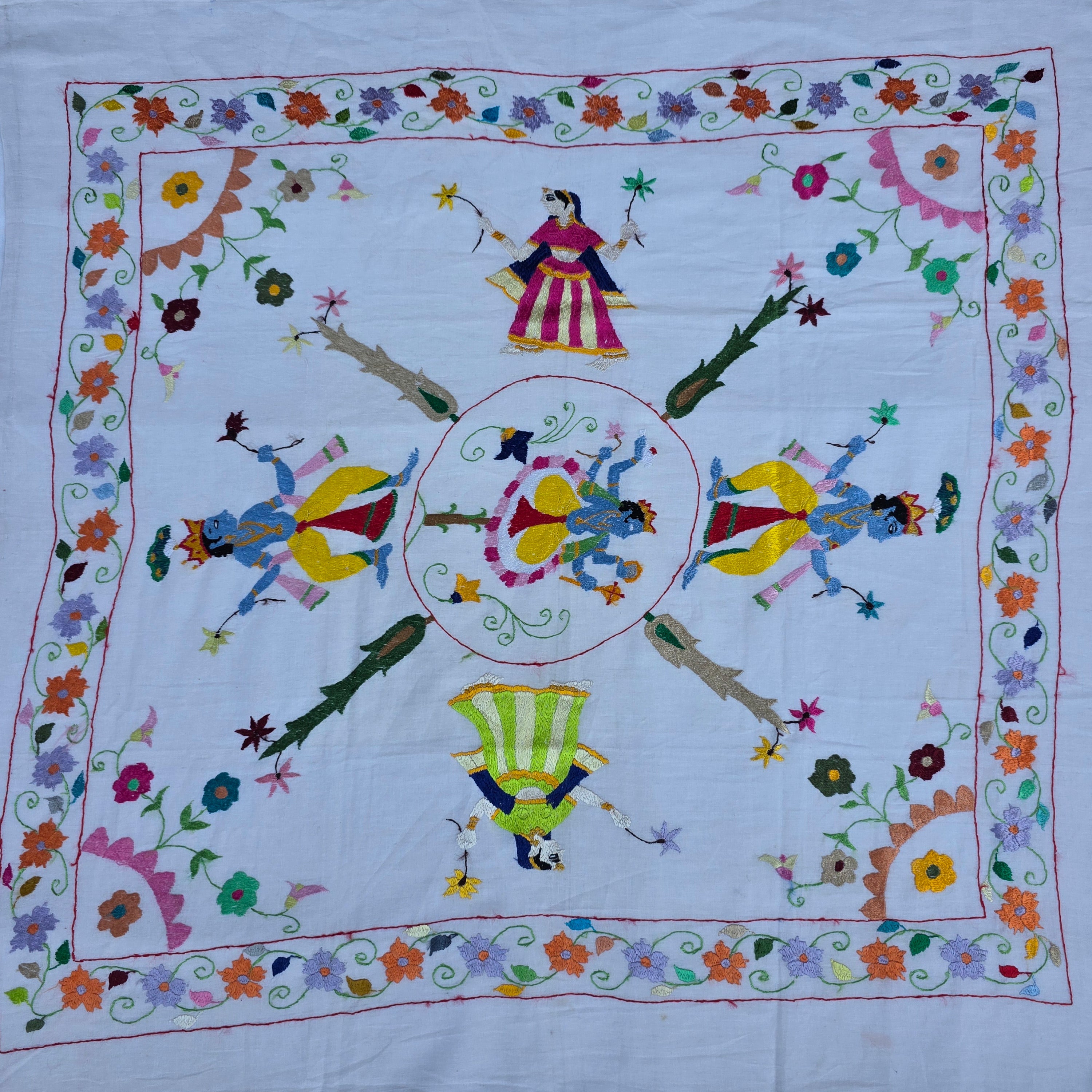 Raas Mandal Chamba Rumal Handicraft Embroidery Product