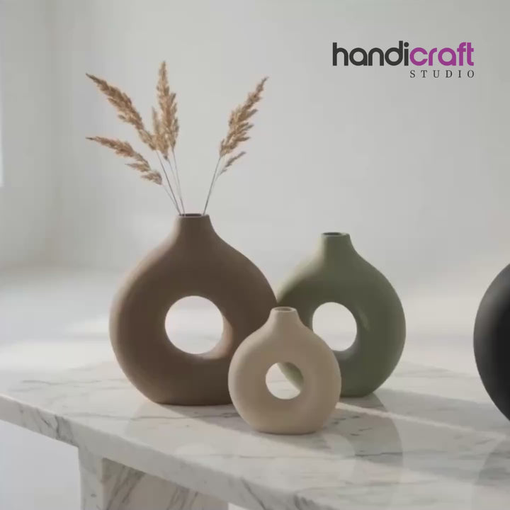 Ceramic Donut Vase
